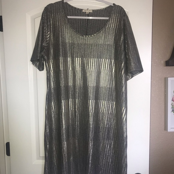 Paper Planet Dresses & Skirts - Metallic Plus Size Dress